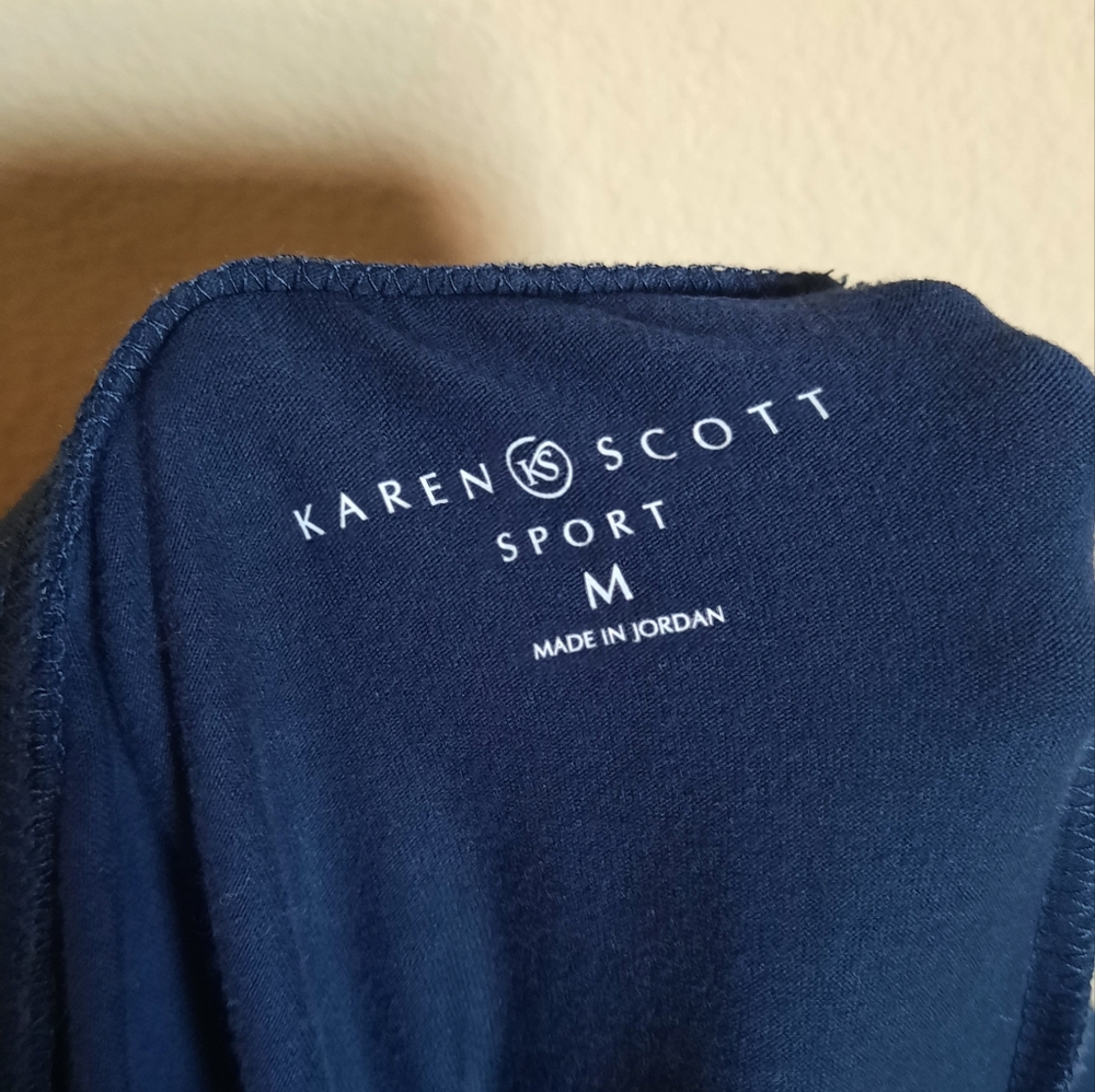 Karen Scott Sport Blue Sweatpants Joggers Athleisure Pajamas - Picture 5 of 6